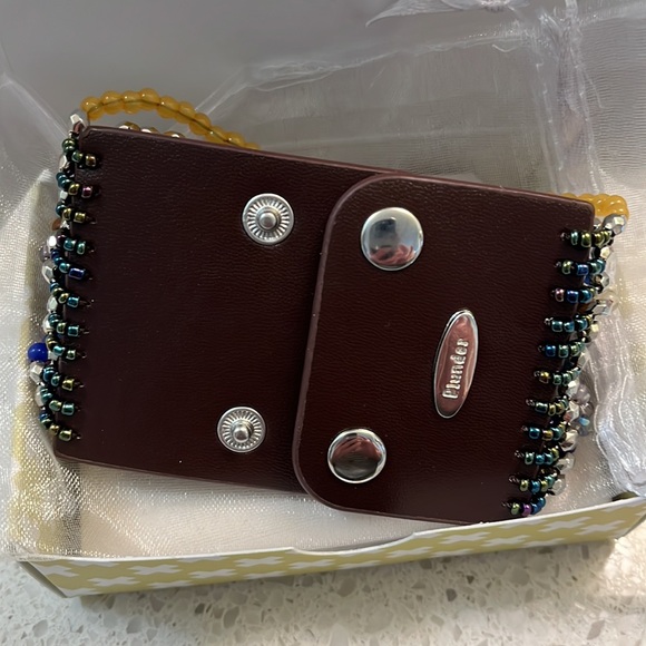 NWT - Plunder Bev Bravelet, 11 strands, multi-colored, adjustable leather snap - Picture 3 of 8